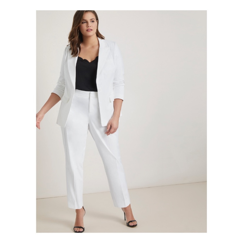 Eloquii 2pc One Button Blazer Wi/ Slim Leg Trouser